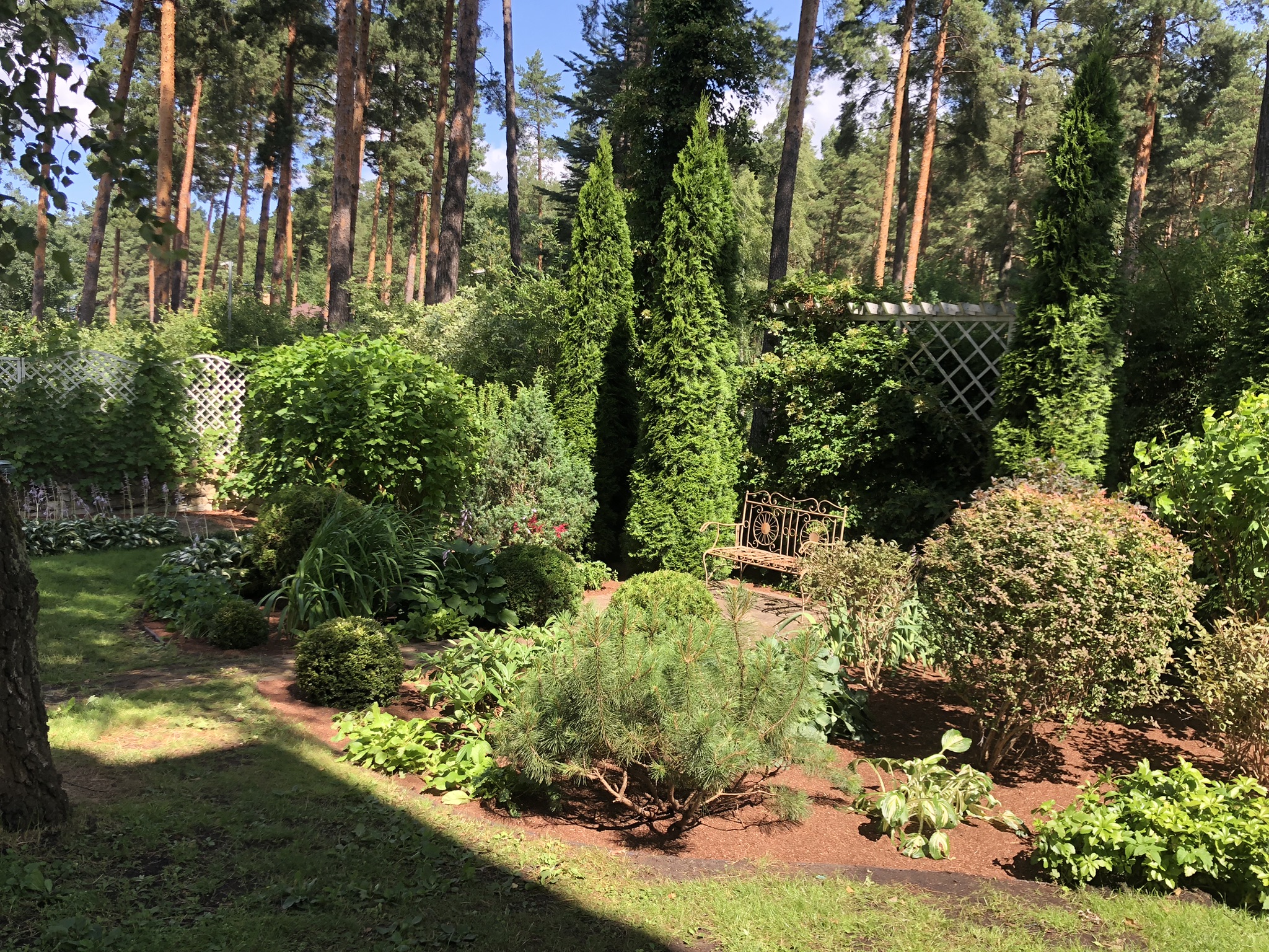 garden reconstruction in Priedkalne